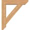 Ekena Millwork Traditional Slat Smooth Bracket w/ Offset Brace, Western Red Cedar, 7 1/2"W x 34"D x 38"H BKT0806X34X38TRA06SWR - alternate 3
